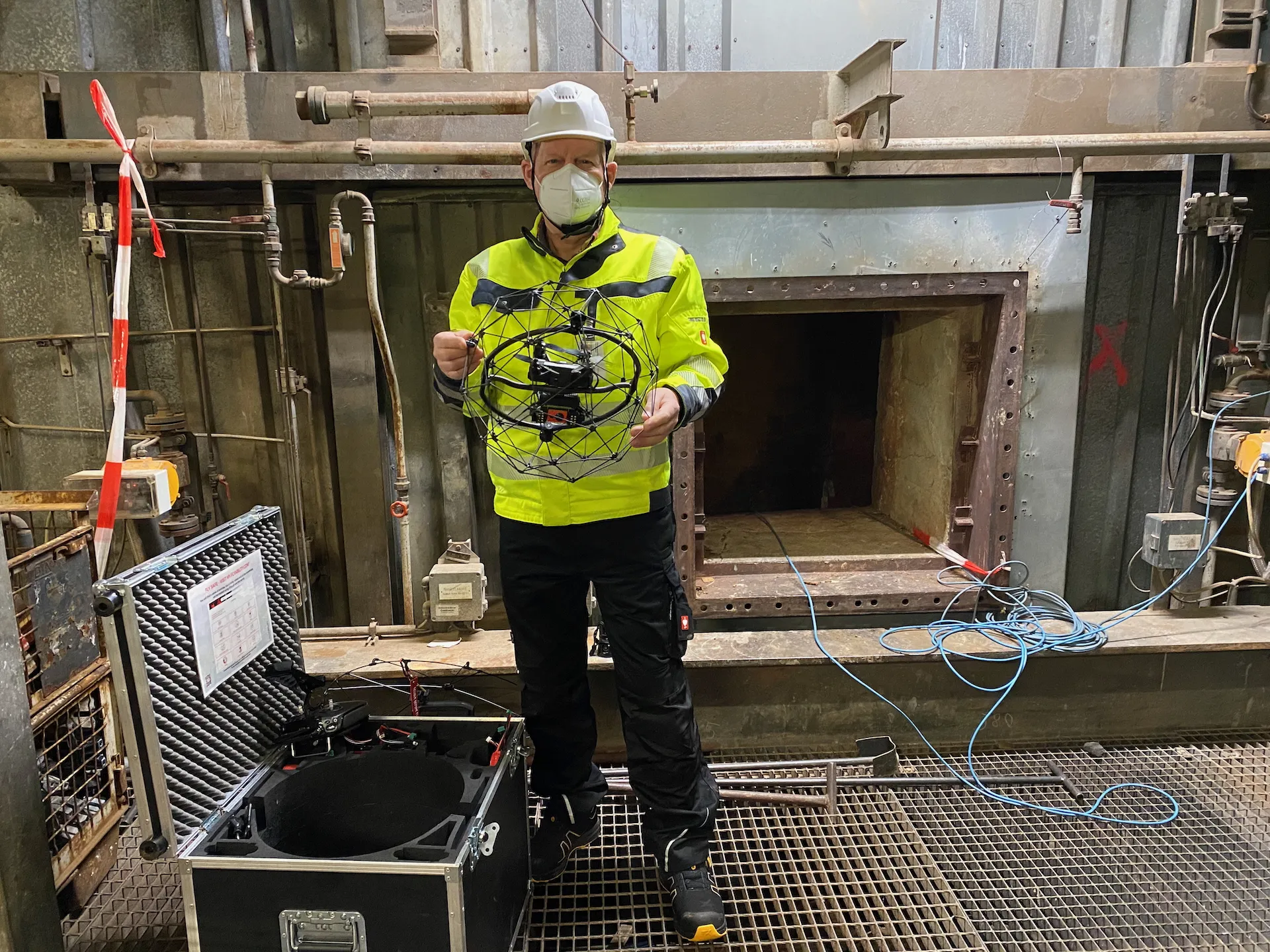 Kopterflug Inspektionsteam